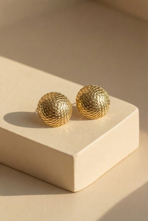 Pantheon Earrings in Gold