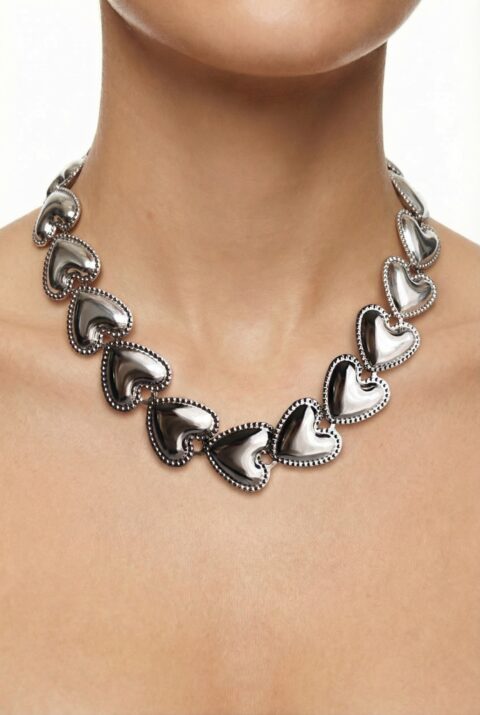 Cuori Necklace in Silver