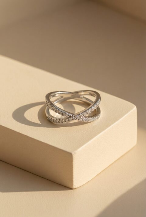 Verticale in Silver Ring