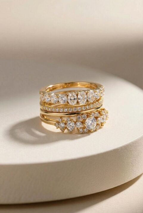 Glam Rings in Gold
