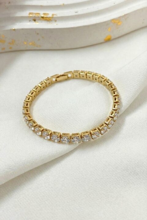 Tennis Bracelet in Gold