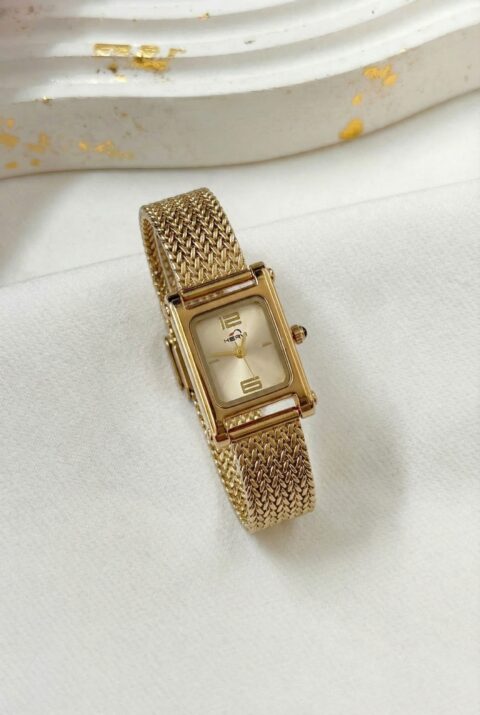 Atene Watch in Gold and Beige