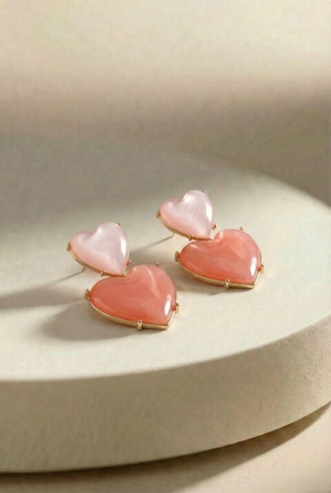 Amato Earrings in Baby Pink